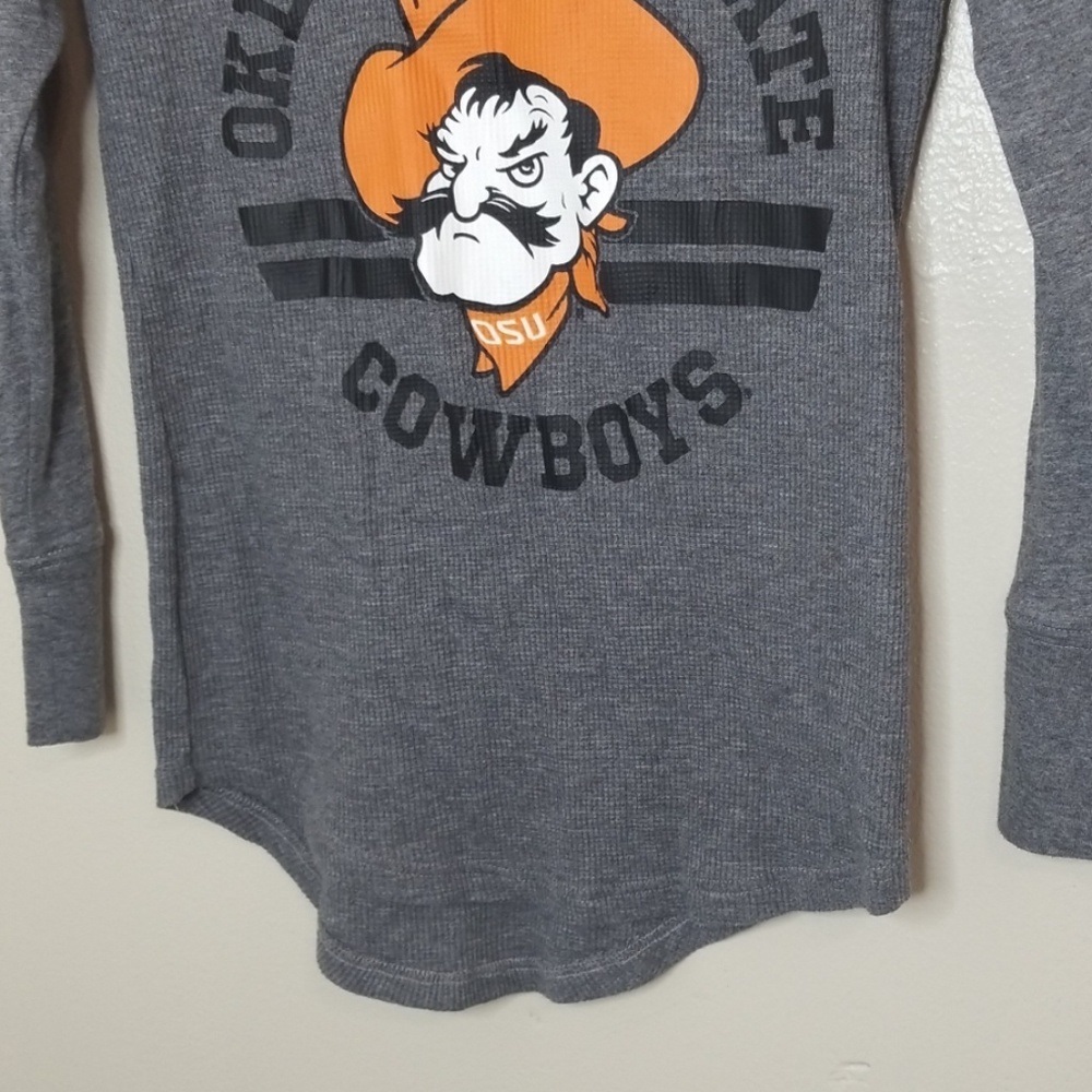 OSU Cowboys thermal scoop neck top Size S S4 - Picture 5 of 5